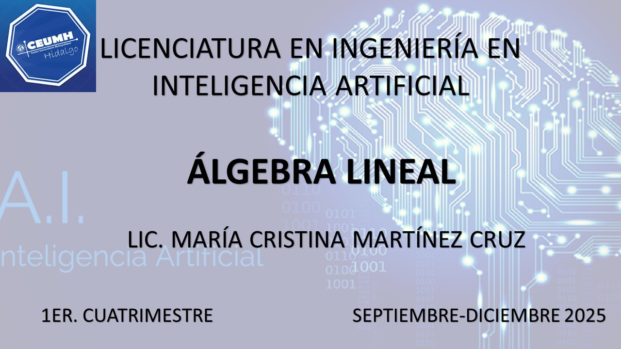 Course Image ALGEBRA LINEAL