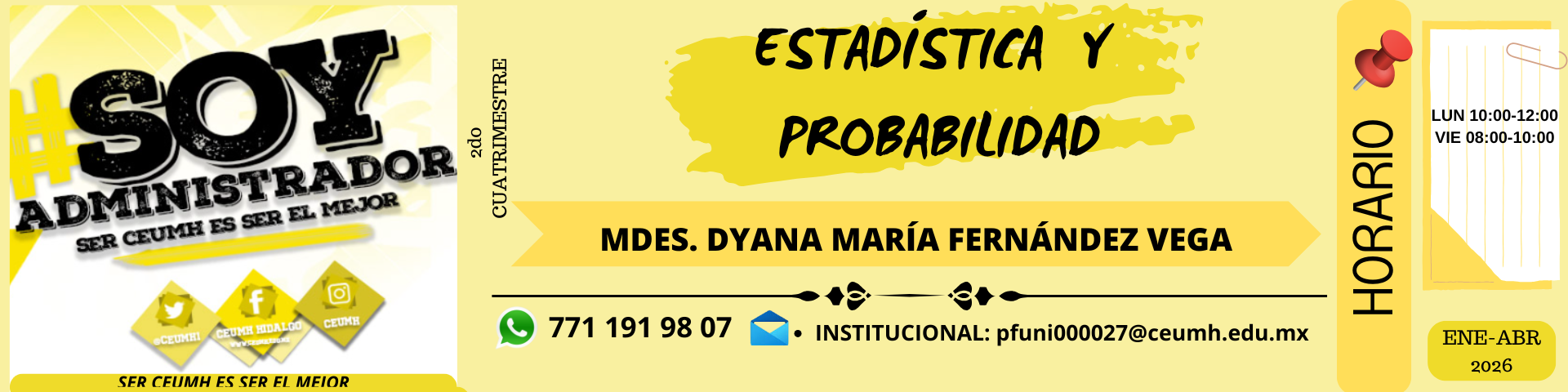 Course Image ESTADÍSTICA Y PROBABILIDAD ENE 26