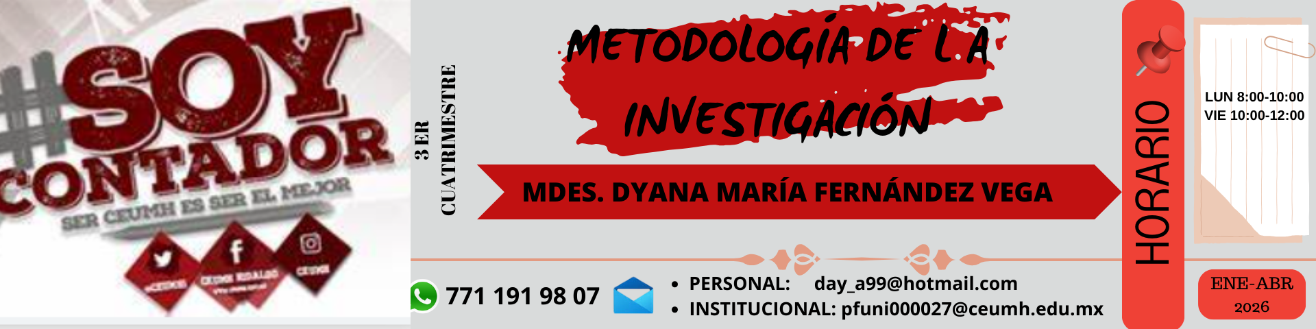 Course Image METODOLOGÍA DE LA INVESTIGACIÓN ENE 26