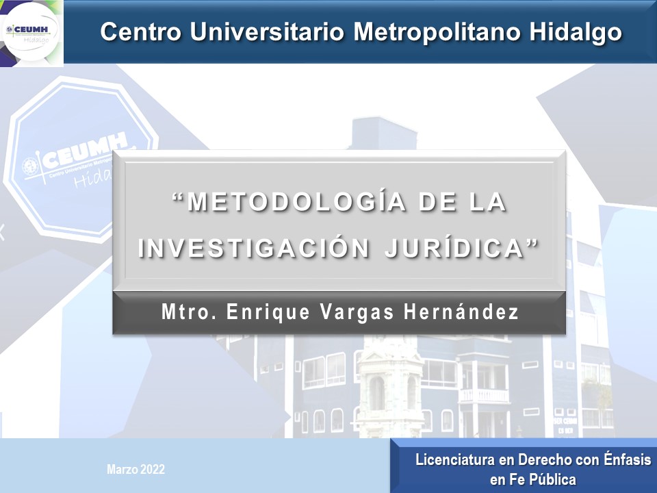 Course Image Metodología de la Investigación Jurídica